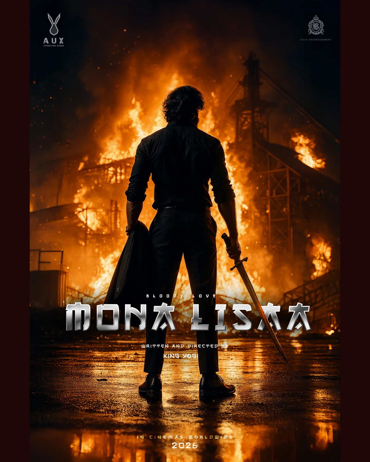 Theme character poster of Mona Lisa (Bloody Love), a high-budget Nepali-Indian romantic action movie directed by King Yogi