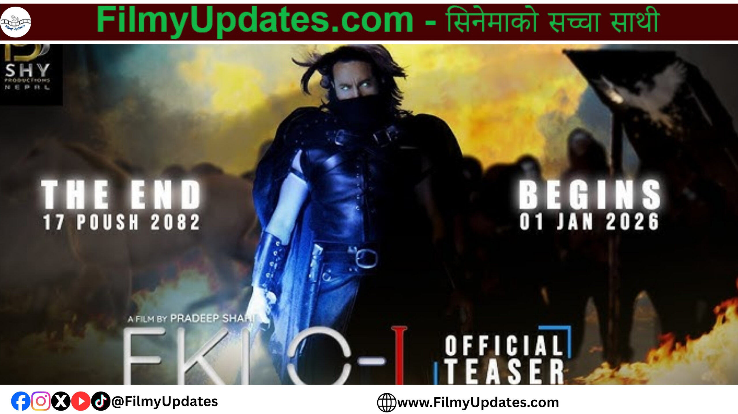 Pradeep Khadka in the teaser of Nepali suspense thriller film Eklo releasing on Poush 17.