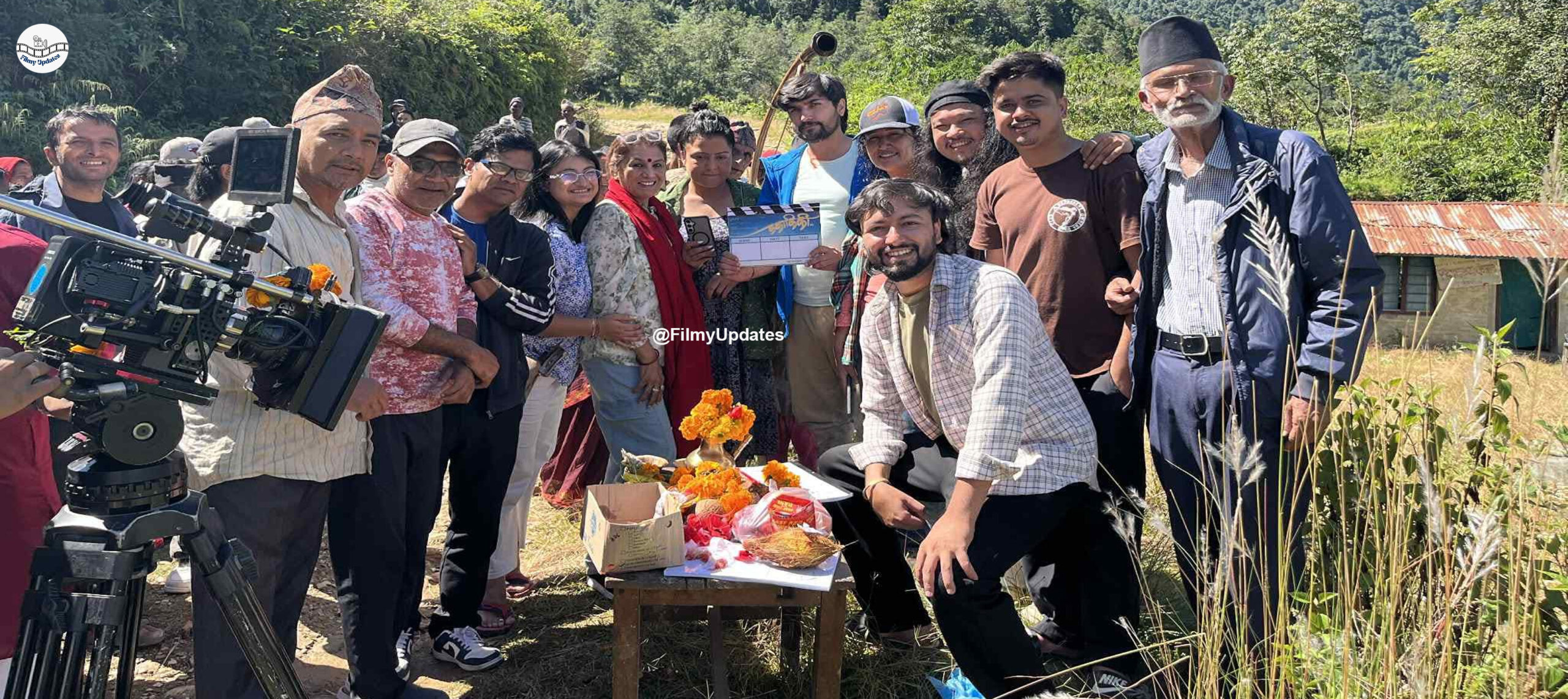 The team behind the popular TV show Comedy Darbar has started filming their debut Nepali movie Kakakiki from Parbat. Directed by Bikki Agrawal and Shraddha Prasai, the film stars Rekha Thapa, Tripti Nadkar, Diya Maskey, Mahesh Tripathi, and Gauri Malla.